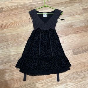 Free people black sleeveless dress XS